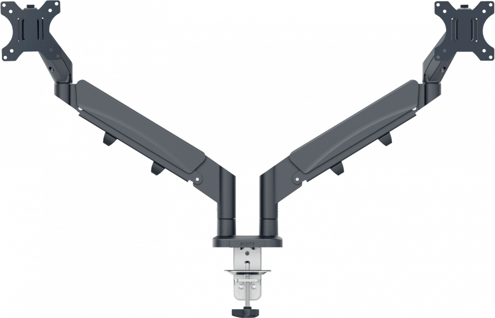 Uchwyt na 2 monitory Leitz Ergo, ciemnoszary