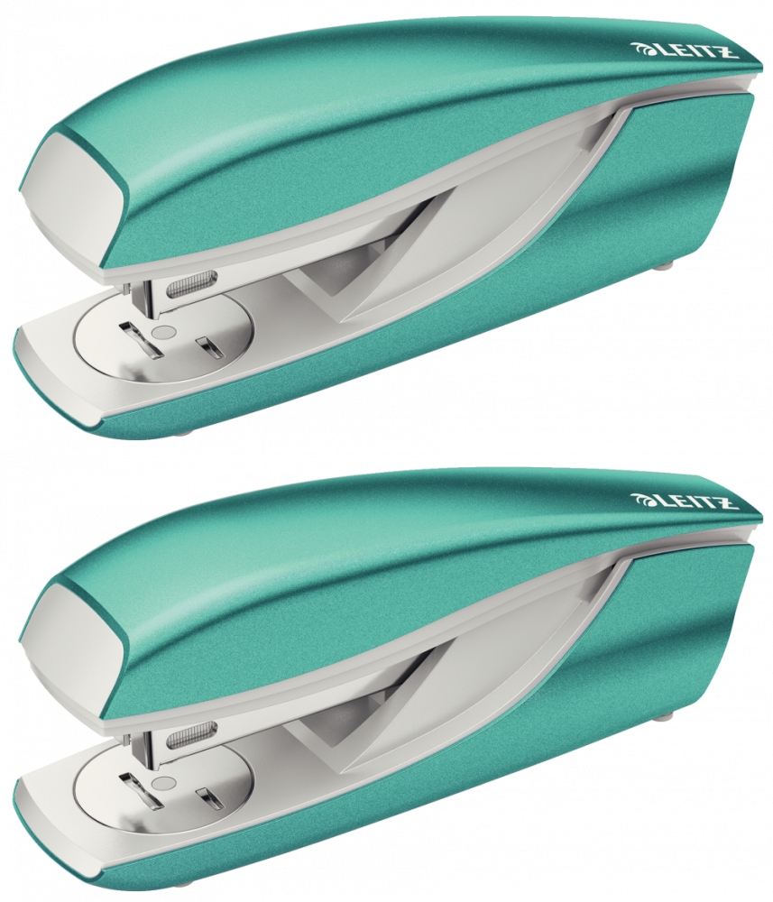 2x Zszywacz Leitz NeXXt Series, do 30 kartek, metaliczny turkusowy
