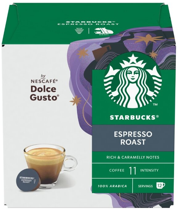 Kapsułki do ekspresu Nescafé Dolce Gusto Starbucks Espresso Roast, 12 sztuk