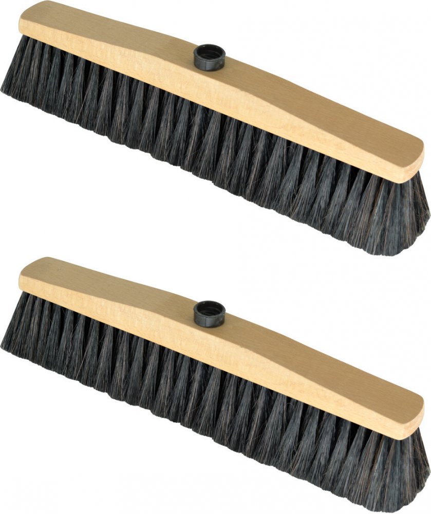 2x Miotła z naturalnym włosiem York, 40cm, 1 sztuka, końcówka
