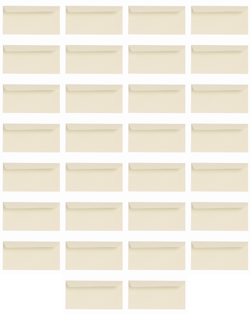 40x Koperta ozdobna Galeria Papieru, DL Holland, 120g/m2, 10 sztuk, kremowy