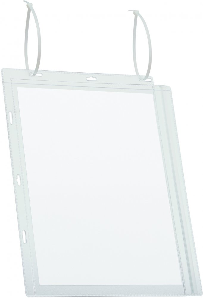 Kieszeń magazynowa Durable, z opaską ściągającą, wodoodporna, A4, 5 sztuk, transparentny