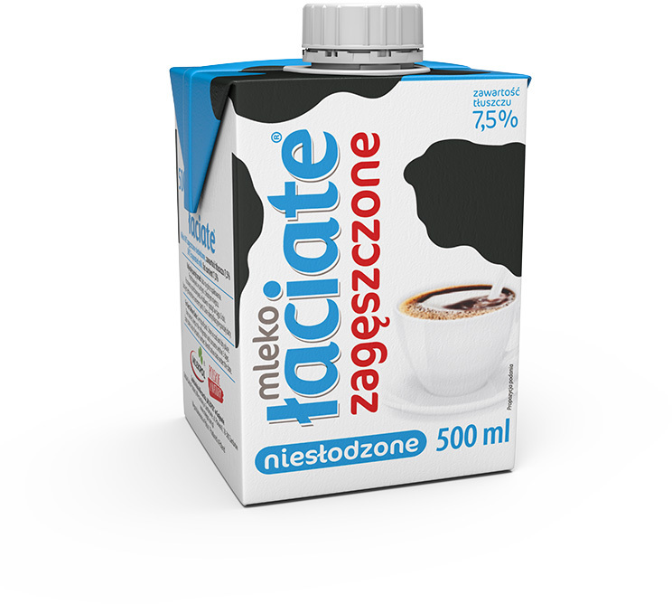 Mleko UHT zagęszczone niesłodzone Łaciate, 7.5%, 500ml