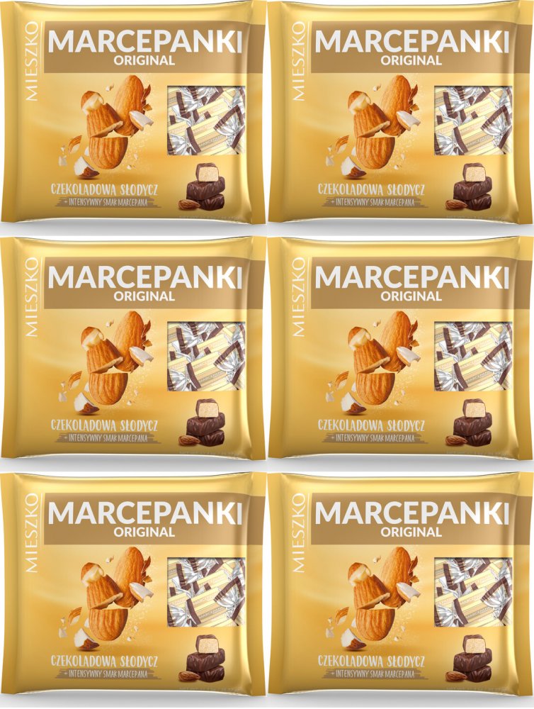 6x Cukierki Mieszko Marcepanki Original, migdałowy, 1kg