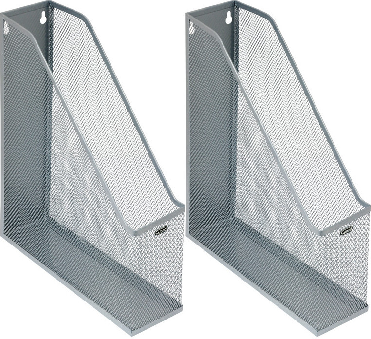 2x Organizer na dokumenty Grand GR-053S, metal, 74mm, srebrny