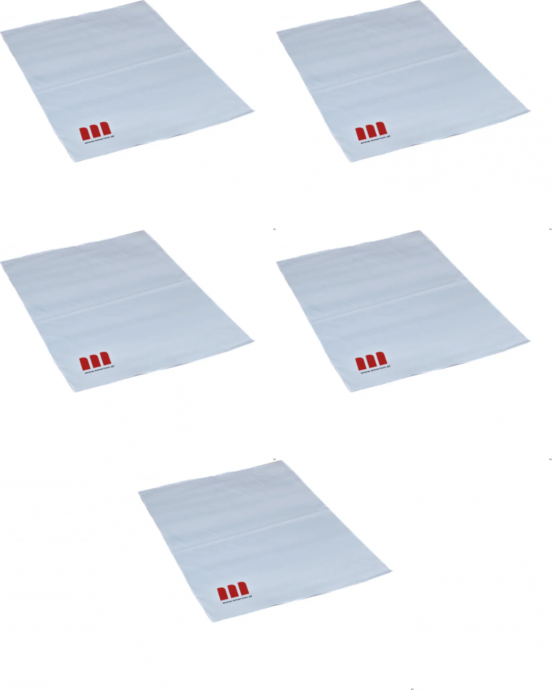 5x Foliopaki kurierskie Emerson, z nadrukiem, 34x40cm, 100 sztuk, biały