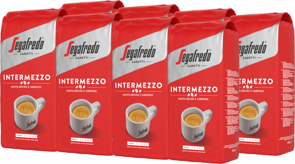 8x Kawa ziarnista Segafredo Intermezzo, 1kg