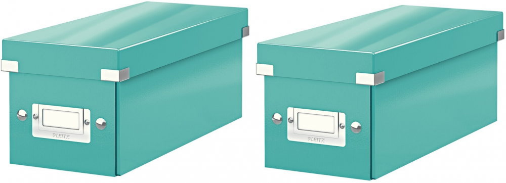 2x Pudełko do przechowywania Leitz Click&Store, 143x136x352mm, 1 sztuka, turkusowy