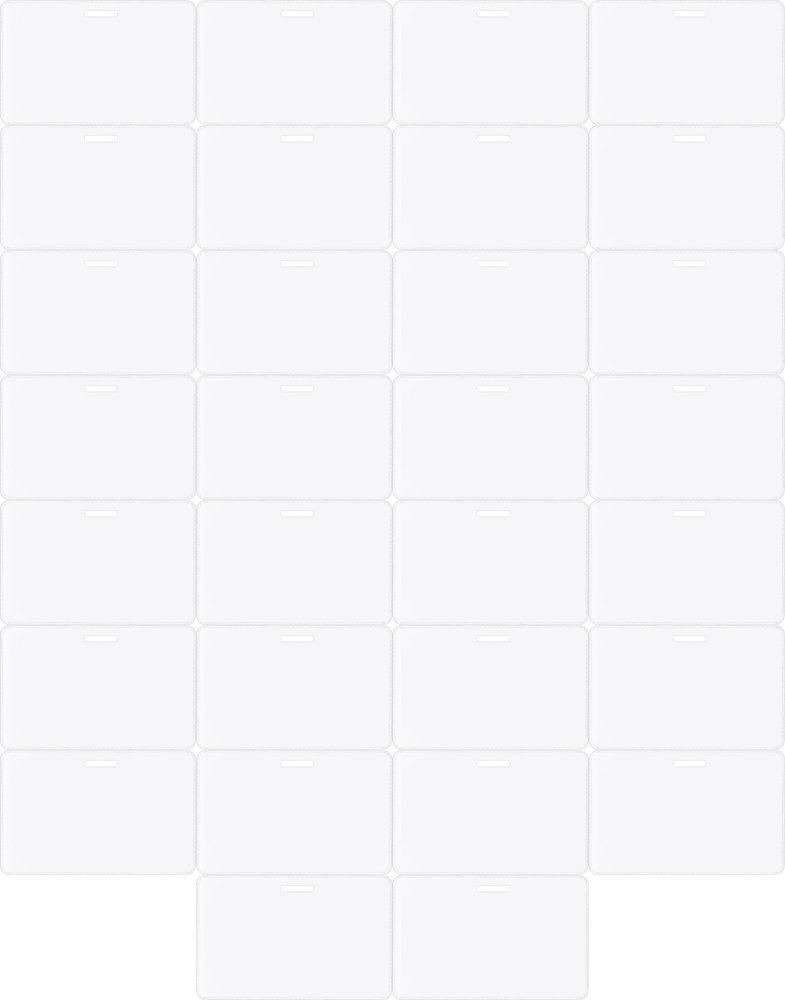 50x Kieszonka PLM Argo, 86x50mm, przezroczysty