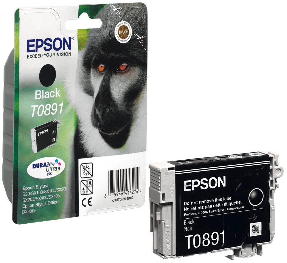 Tusz Epson T0891 (C13T089140), 140 stron, black (czarny)