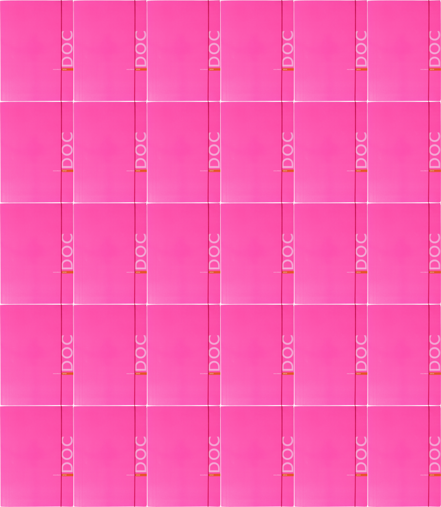 30x Teczka kartonowa z gumką Barbara Fluo, A4, 350g, różowy