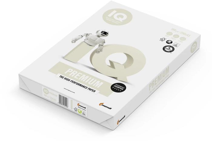 Papier ksero ekologiczny IQ Premium, A3, 160g/m2, 250 arkuszy, biały