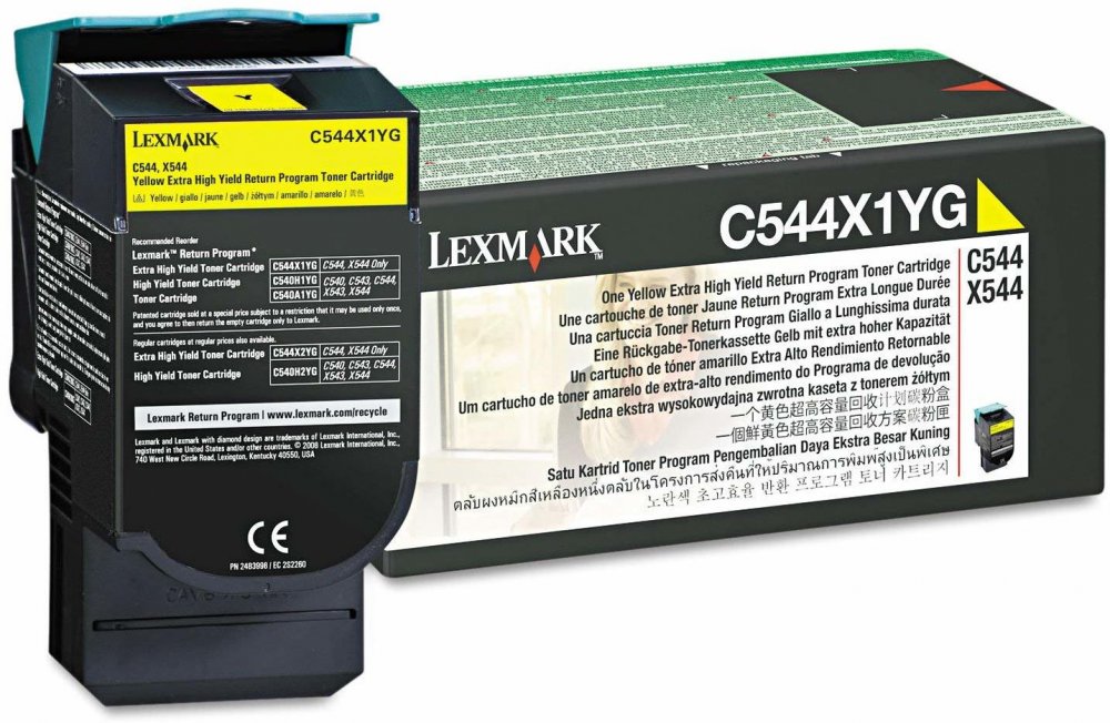Toner Lexmark (C544X1YG), 4000 stron, yellow (żółty)