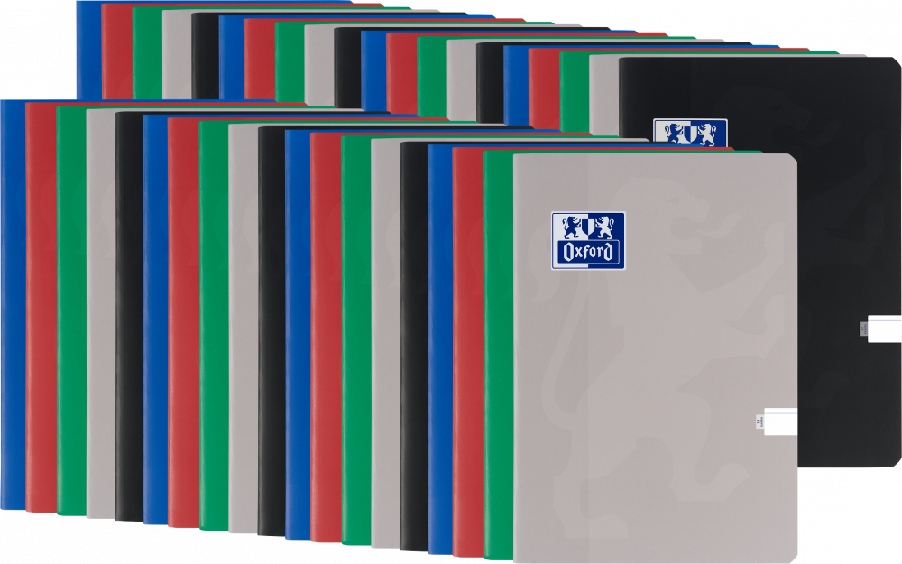50x Zeszyt w linie Oxford Esse, A5, miękka oprawa, 32 kartki, mix kolorów