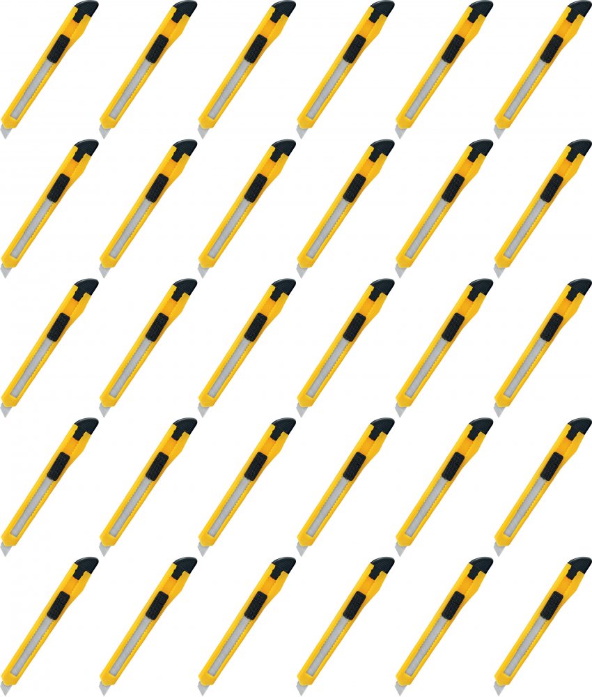 120x Nożyk z wymiennym ostrzem Grand GR-120/GR-05, 9mm, mix kolorów