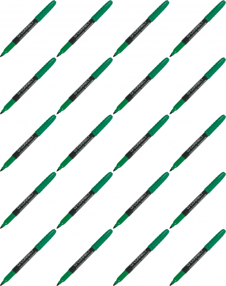 20x Marker do płyt CD i DVD Q-Connect, okrągła, 1mm, zielony