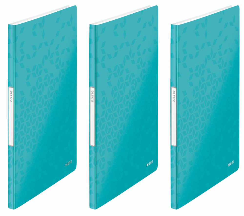 3x Album ofertowy Leitz Wow, A4, 20 koszulek, turkusowy