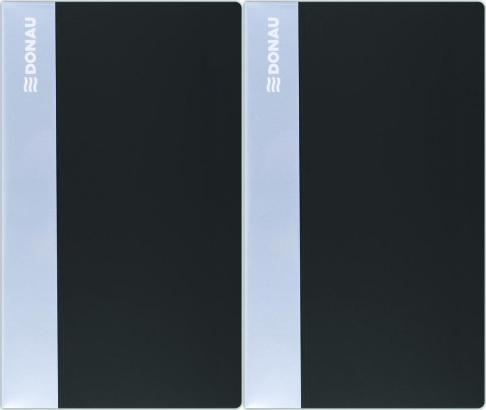 2x Wizytownik Donau, na 120 wizytówek, czarny