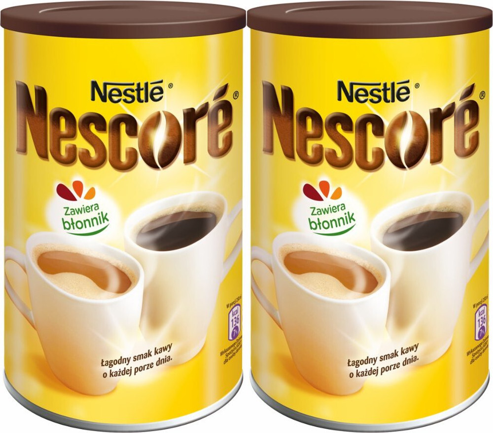 2x Kawa rozpuszczalna Nestlé Nescore, puszka, 260g