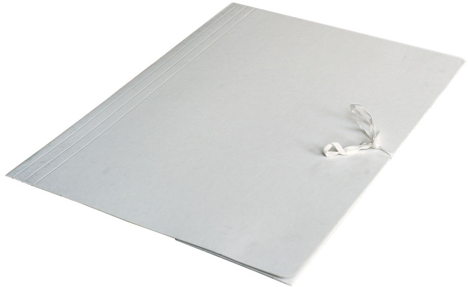 Teczka wiązana Barbara, A4, kartonowa, 250g/m2, biały