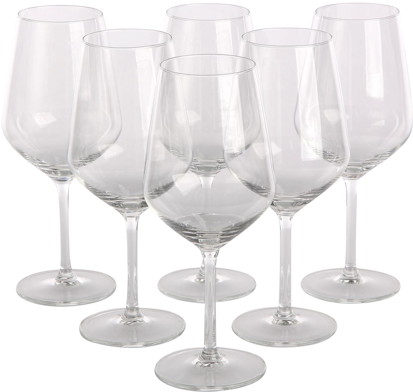 Kieliszki do czerwonego wina Altom Design Rubin, 530ml, komplet 6 sztuk, przezroczysty