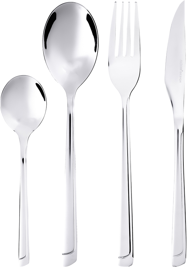 Komplet sztućców Altom Design Cosmo, 24 sztuki, w pudełku, srebrny