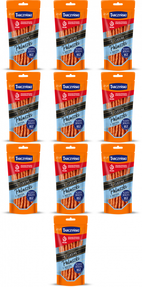 10x Kabanosy Tarczyński Exclusive, indyk z wieprzowiną, 105g