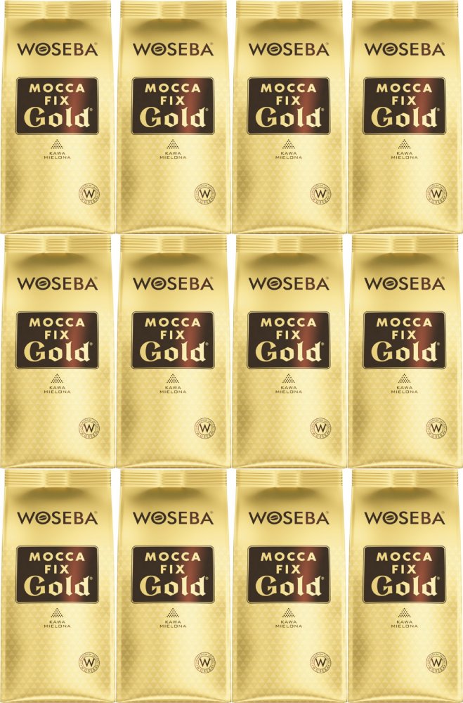 12x Kawa mielona Woseba, Mocca Fix Gold, 250g