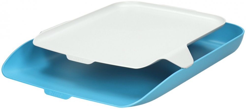 Półka na dokumenty z organizerem Leitz Cosy, A4, plastikowa, niebieski