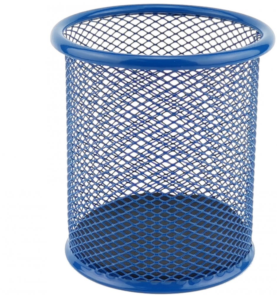 Kubek na długopisy Leviatan, metalowy (druciany), 98x91mm, granatowy