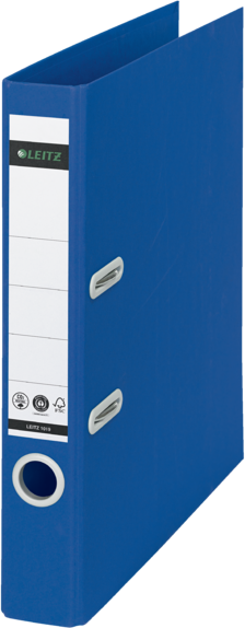 Segregator A4 Leitz 180° Recycle, szerokość grzbietu 50mm, do 350 kartek, niebieski