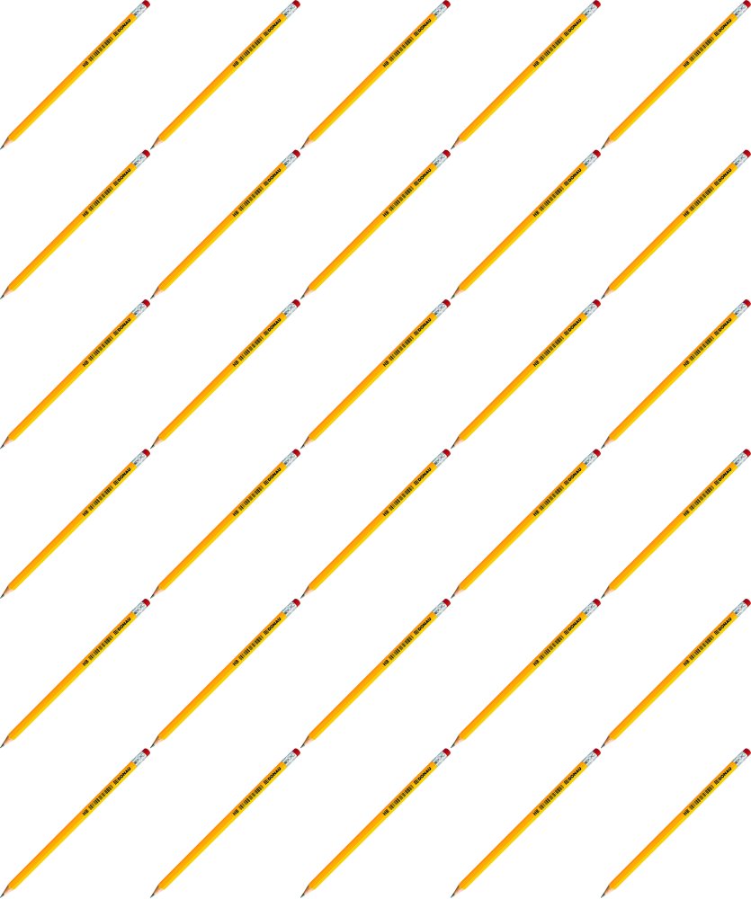 384x Ołówek Donau, HB, z gumką, żółty