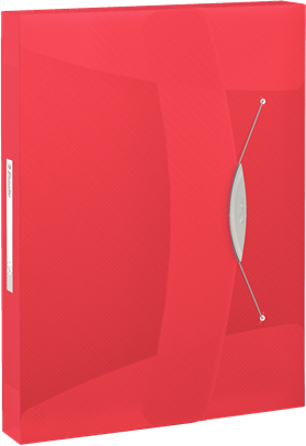 Teczka z gumką Esselte Vivida, A4, 40mm, czerwony