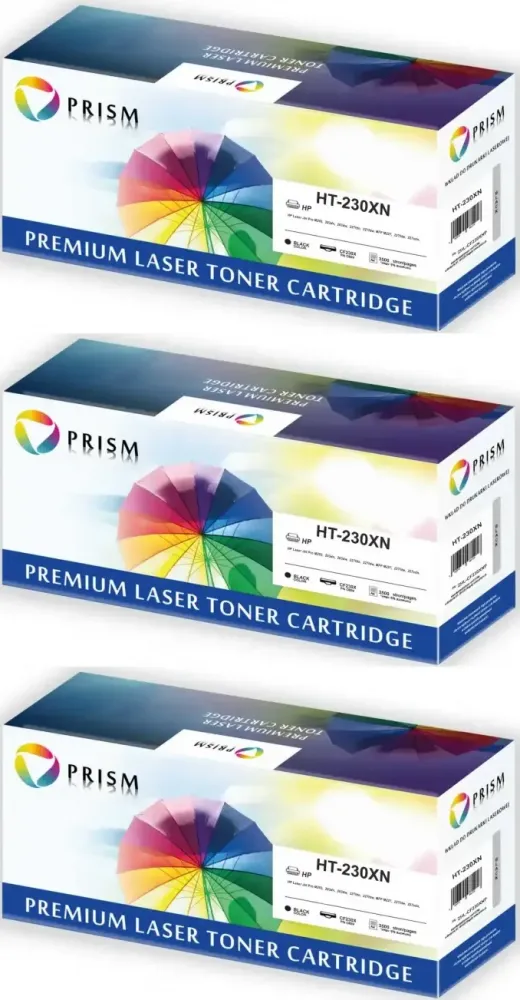3x Toner Prism HT-230XN (30X, CF230X, CRG051), 3500 stron, black (czarny)