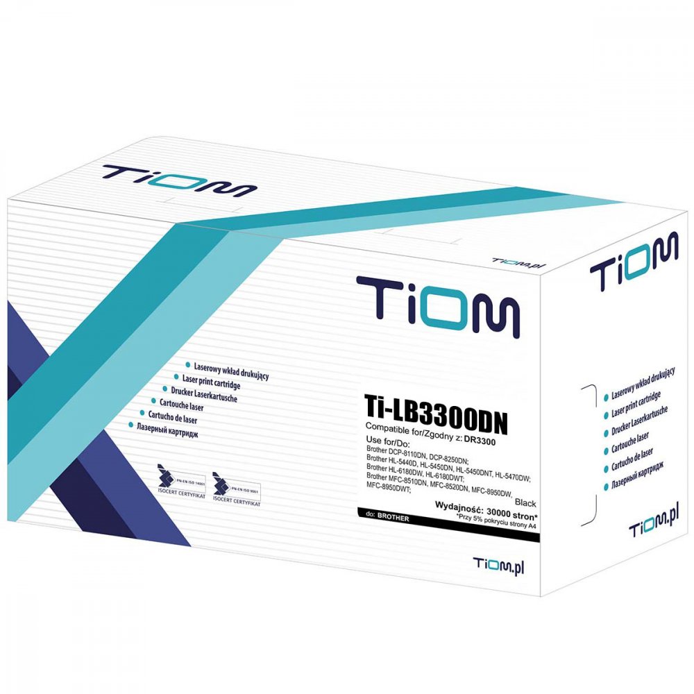 Bęben Tiom Ti-LB3300DN (DR3300), 30000 stron, black (czarny)