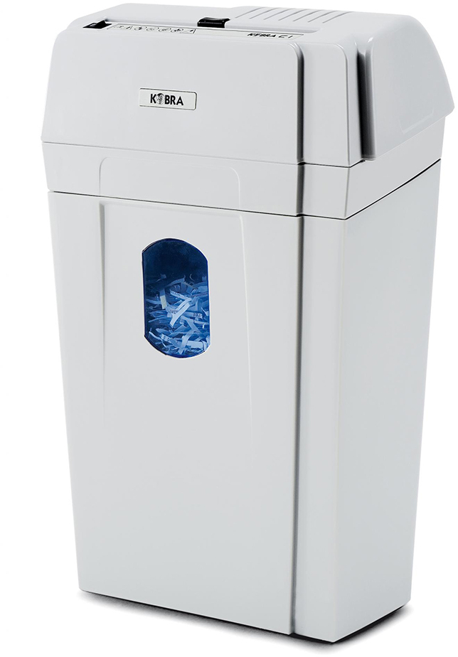 Niszczarka Kobra C1, ścinek 3.5x40mm, 9 kartek, P-4/T-4/E-3/F-1 DIN, biały