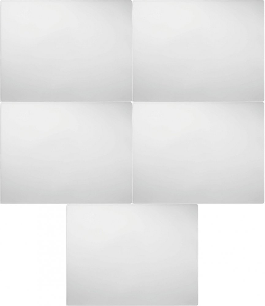 5x Podkład ochronny na biurko Durable, ozdobne krawędzie, 650x500mm, przezroczysty