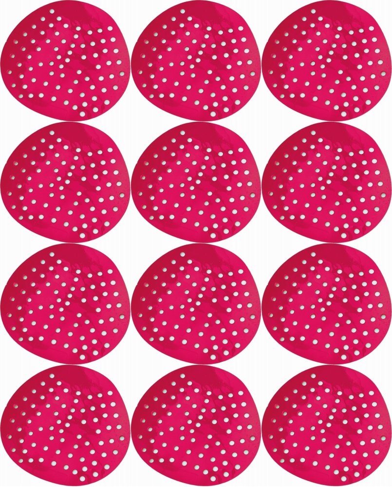 12x Wkład zapachowy do pisuaru Merida, czerwony, truskawkowy