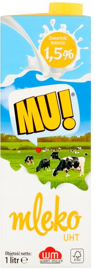 Mleko UHT Wart-Milk MU!, 1.5%, 1l
