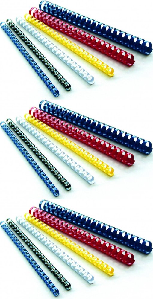 3x Grzbiety do bindowania Argo, plastik, 14mm, 100 sztuk, czarny