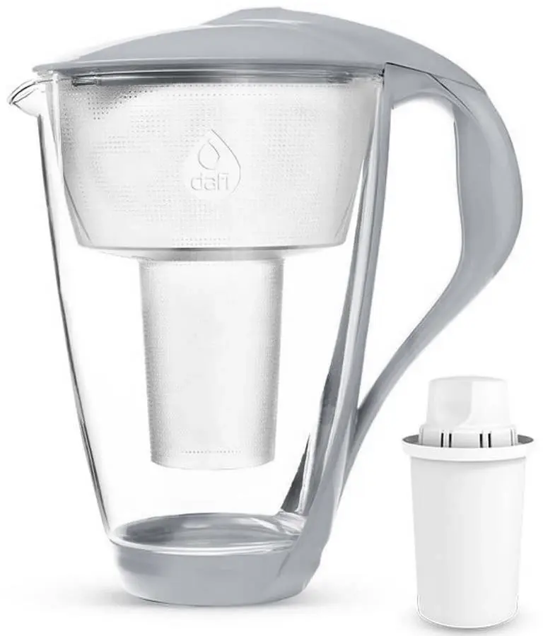 Dzbanek filtrujący Dafi Crystal LED, szklany, 2 l, grafitowy +1 filtr