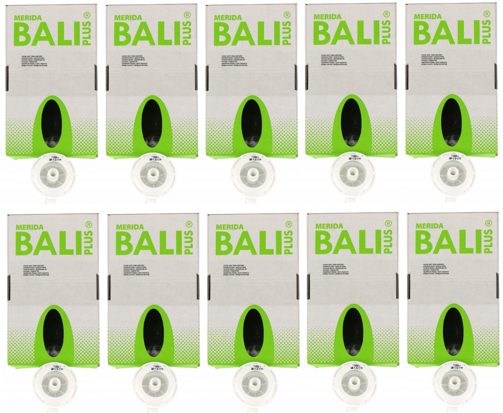 10x Mydło w pianie Merida Bali Plus, do dozownika DM12/DM5, jednorazowy wkład, bananowy, 700g