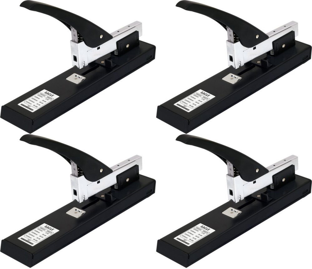 4x Zszywacz Eagle 938, do 100 kartek, czarny