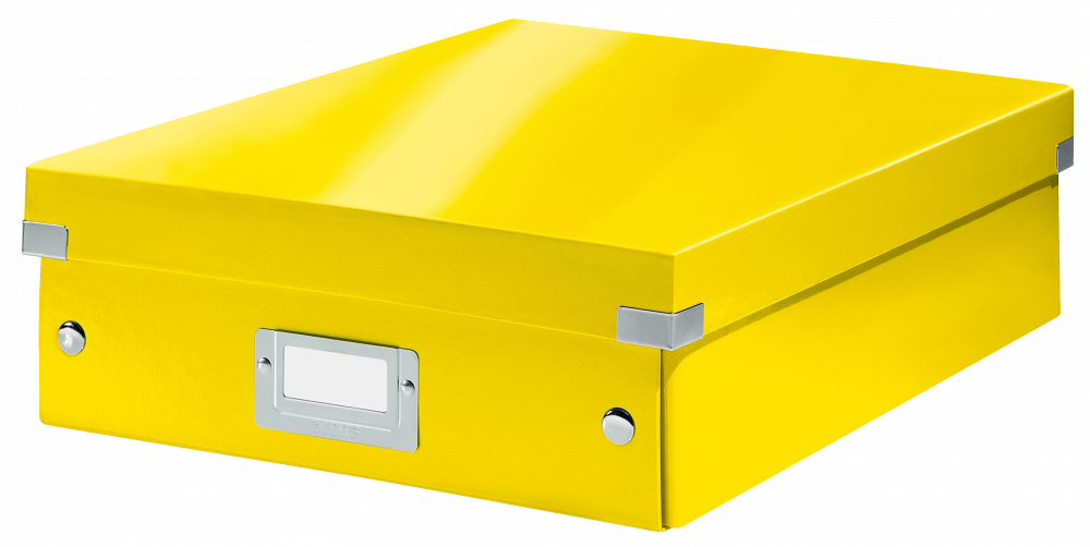 Pudełko z przegródkami Leitz Click&Store Wow, 281x100x370mm, żółty