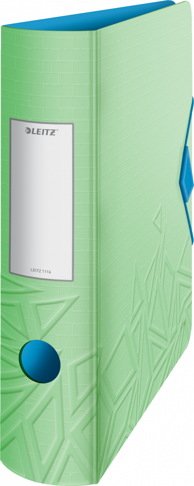Segregator A4 Leitz 180° Active Urban Chic, szerokość grzbietu 82mm, do 500 kartek, zielony