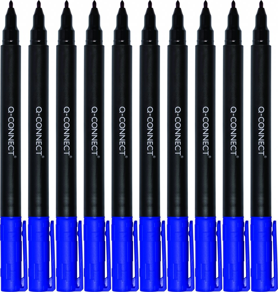 10x Marker do płyt CD i DVD Q-Connect, 0.6mm (F), niebieski
