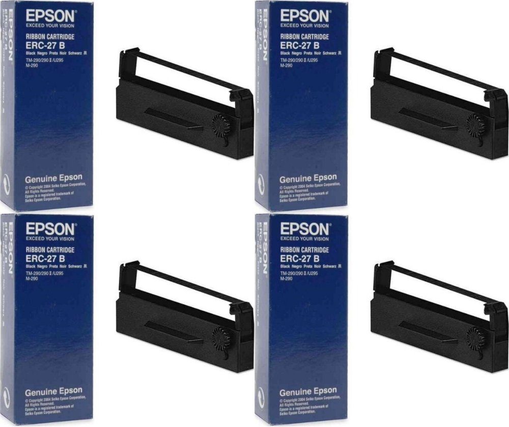 4x Kaseta Epson ERC 27, black (czarny)
