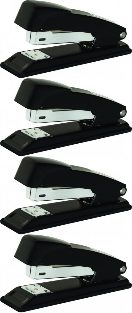 4x Zszywacz biurowy Office Products, do 30 kartek, czarny