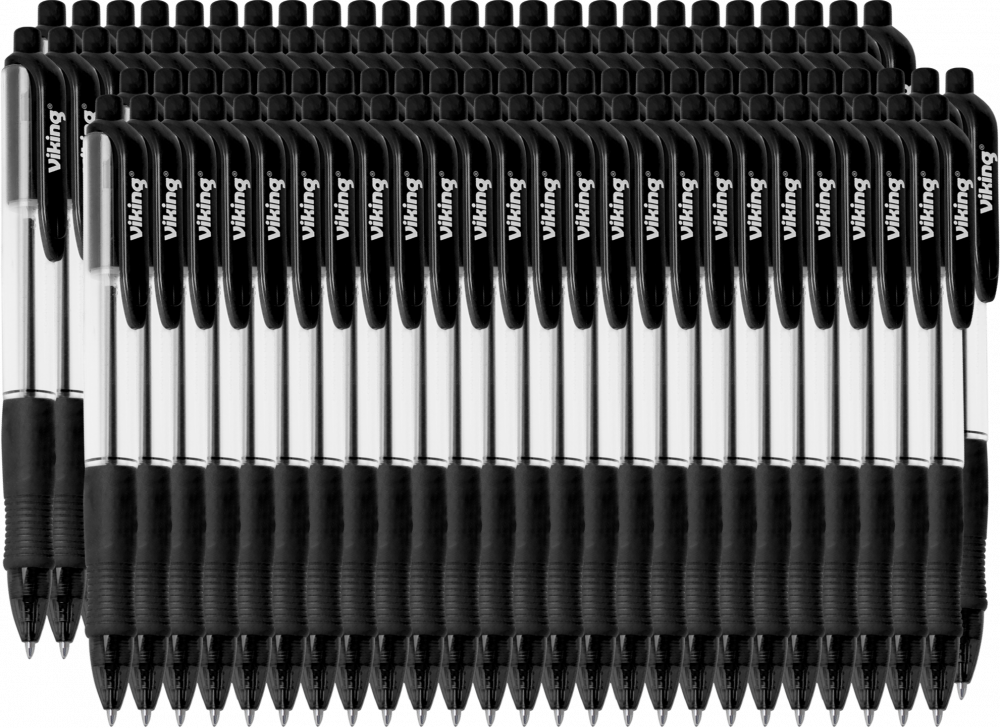 100x Długopis automatyczny Viking, Comfort RT-M, 1mm, czarny