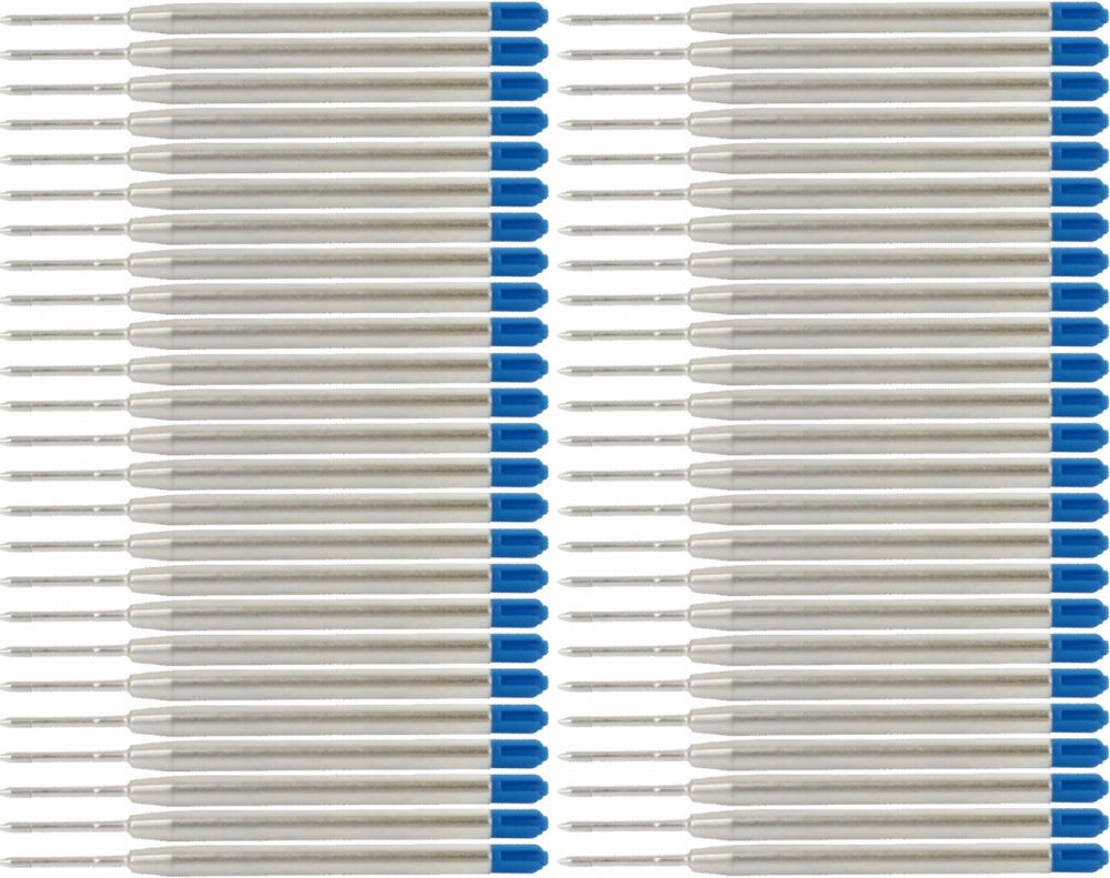50x Wkład wielkopojemny do długopisu Kamet, 1.0mm, niebieski